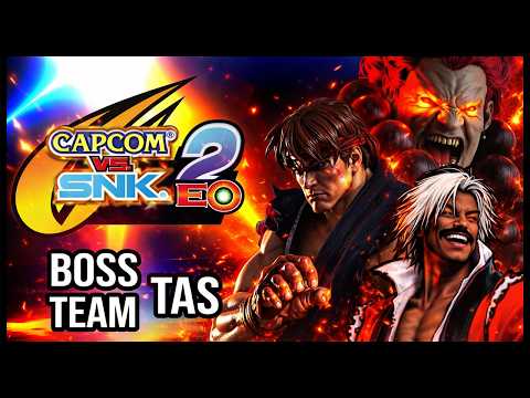 【TAS】CAPCOM VS SNK 2 - BOSS TEAM \ SHIN AKUMA \ EVIL RYU \ ULTIMATE RUGAL