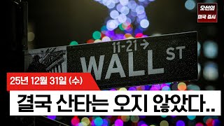 【미국 증시 오늘의 요약】 산타 랠리 실종? 