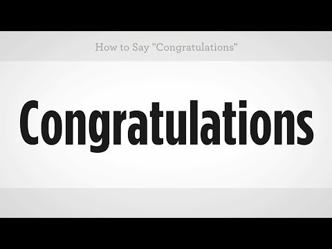How to Say "Congratulations" | Mandarin Chinese