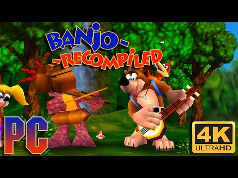 Banjo: Recompiled - Playing Banjo-Kazooie PC port at 4K and 240 fps!!