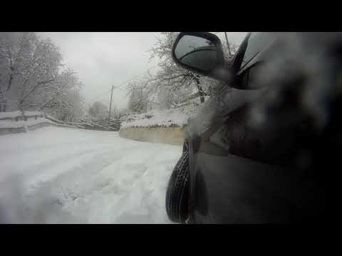 Mitsubishi ASX AWD test on snow & ice at Kastanitsa