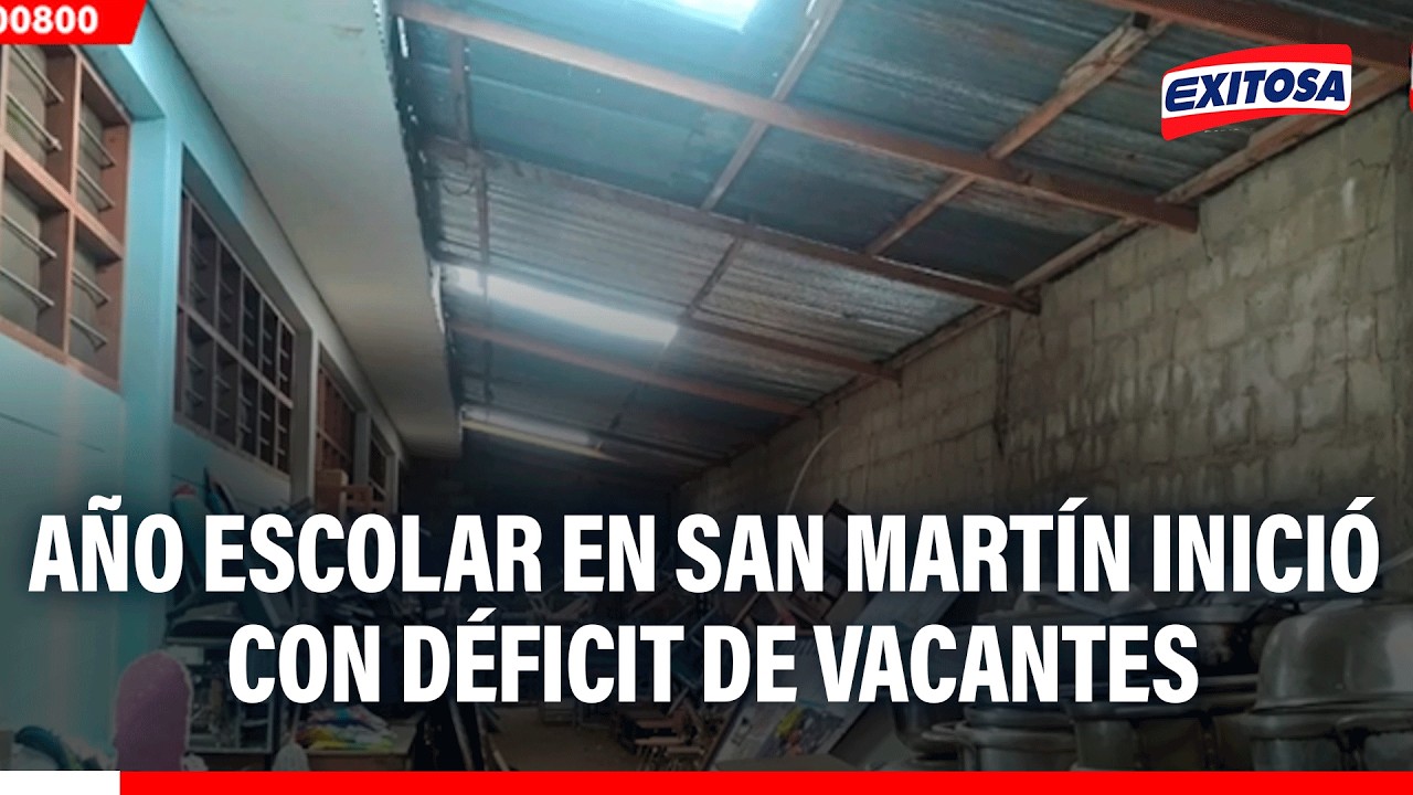 🔴🔵 Instituciones educativas en San Martín evidencian abandono de las autoridades