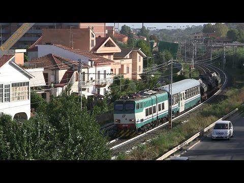 E.656.562 con carri armati a Monterotondo - E.656.562 with tanks in Monterotondo