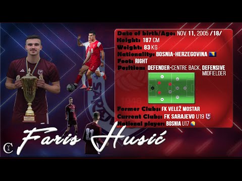 ⚽️ Faris HUSIĆ ⚽️ HIGHLIGHTS ⚽️ 2023/2024 ⚽️ FK Sarajevo U19