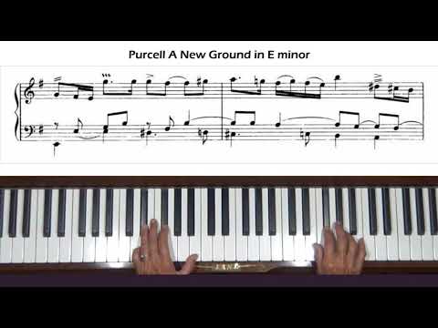 Purcell A New Ground in E Minor Z. T682 Piano Tutorial