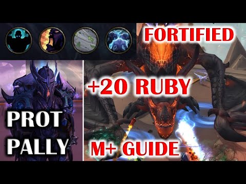 WOW DRAGONFLIGHT FORTIFIED +20 RUBY LIFE POOLS (RLP) THIS WEEK MYTHIC PLUS GUIDE TANK POV
