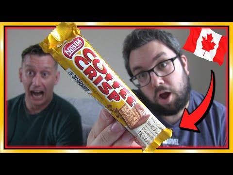 Nestlé Coffee Crisp Review (British Men Try Canadian Candy)