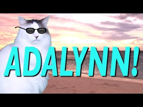 HAPPY BIRTHDAY ADALYNN! - EPIC CAT Happy Birthday Song
