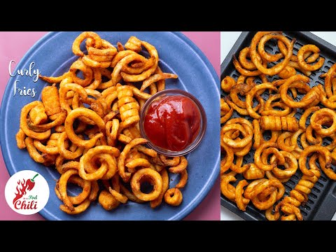 Arby's Curly Fries | How to make Air fryer Frozen Fries | Easy Air fryer recipes | ASMR Cooking