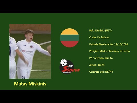 Matas Miskinis (FK Suduva) all actions vs FC Hegelmann Litauen [Match Report]