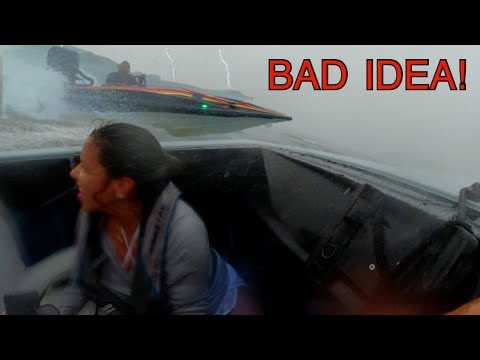 TWO SMALL BOATS STUCK IN A BAD STORM. CRAZY EXPERIENCE!