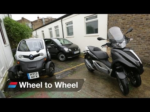 Urban Commuters - Piaggio MP3 vs Renault Twizy Vs SEAT Mii