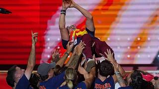 Así fue la celebración del segundo Mundial de España: "Habéis sido piña"