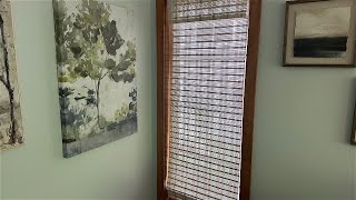 LazBlinds No Tools No Drill Cordless Bamboo Roman Shades Review