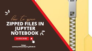 How to open zip files in Jupyter Notebook