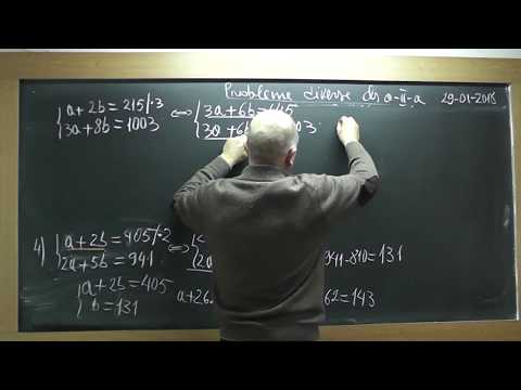 2/2 Lectia 1681 - Clasa 2 - Aflarea a 2 necunoscute din 2 relatii date Metoda comparatiei