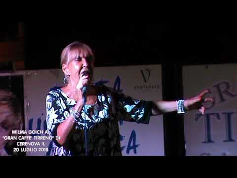 WILMA GOICH AL GRAN CAFFE' TIRRENO DI CERENOVA IL 20 07 2018
