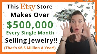 This $6.5+ Million Etsy Shop SLAYS A Jewelry Niche 😱 Sell on Etsy Tips Etsy SEO Etsy Review Etsy USA