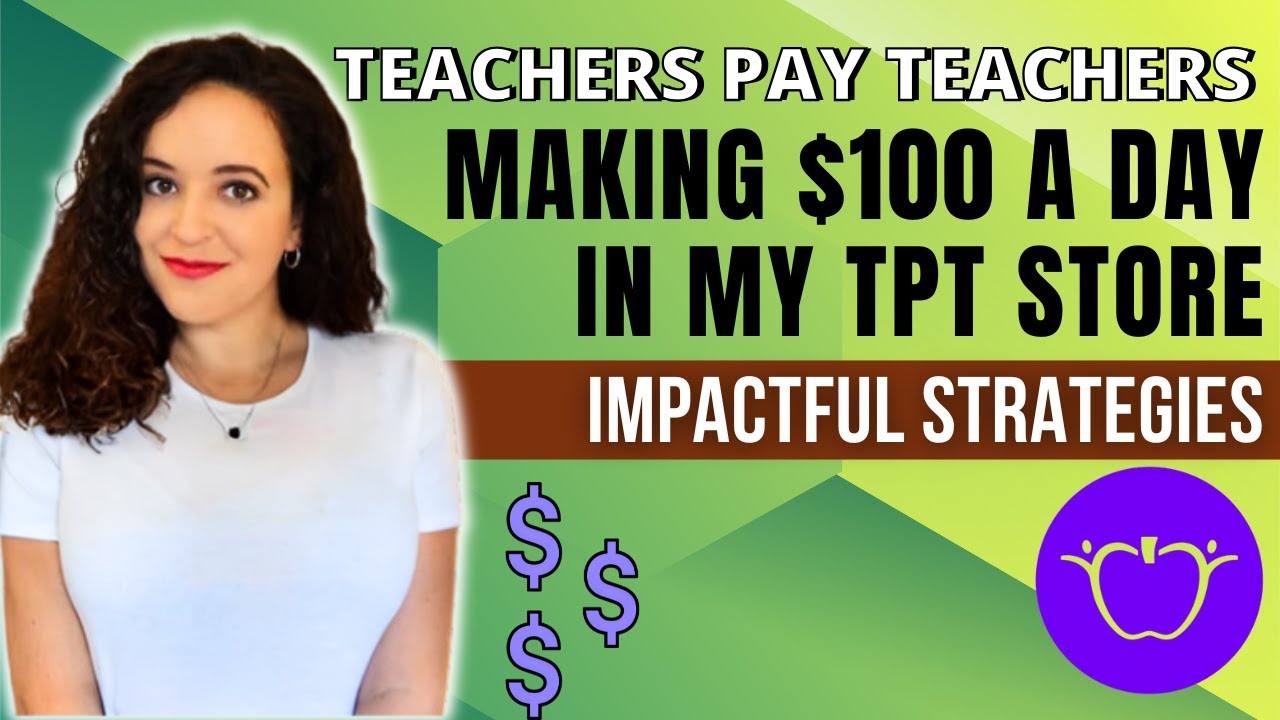 ‼️ 3 THINGS THAT EARN $100 DAYS ON TPT - strategy, data, income, teachers pay teachers tips
