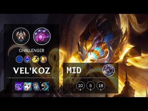 Vel'Koz Mid vs Kassadin - EUW Challenger Patch 10.12