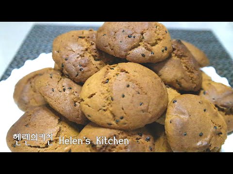 , title : '[헬렌베이킹] 고소함의 끝판왕 콩가루쿠키, 건강한 콩가루쿠키 Healthy No-Butter Roasted Soy Cookies'
