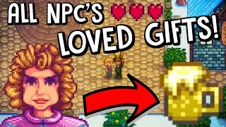 What Are The Villagers Most Loved Gifts? *HEART GUIDE!* - Stardew Valley!