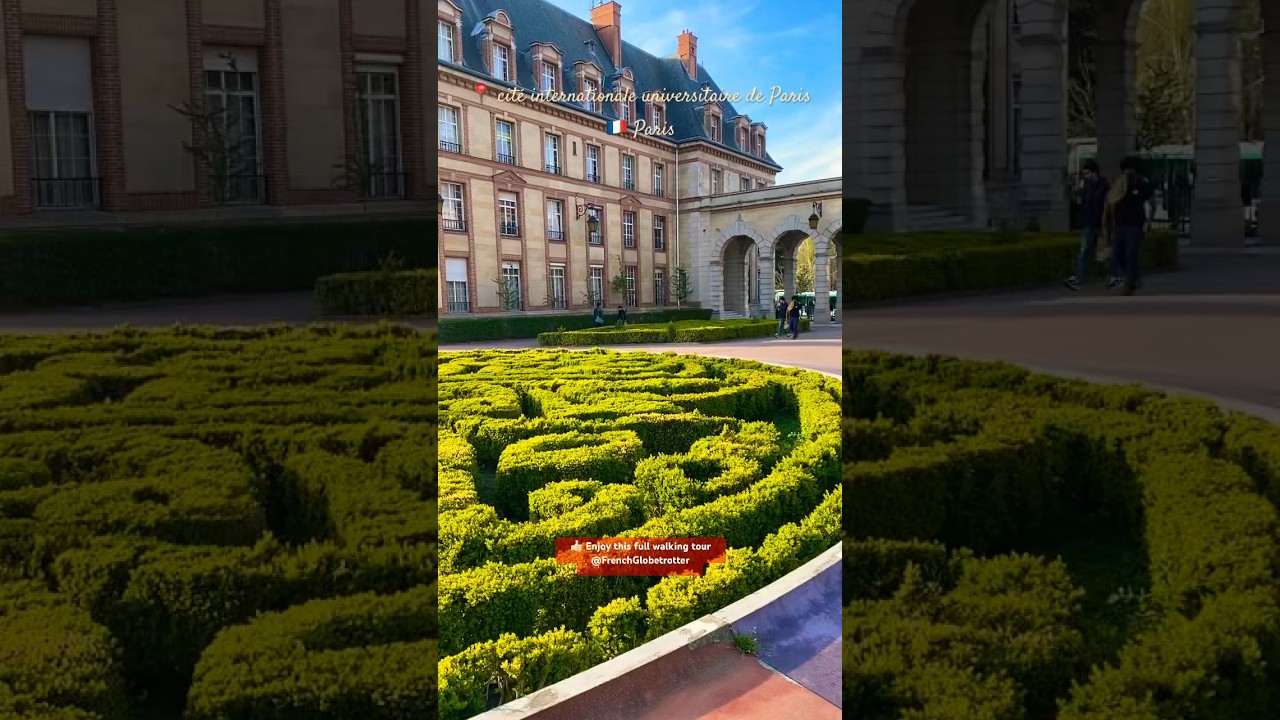 Cité internationale universitaire de Paris #paristour #4kwalk #parisvibes
