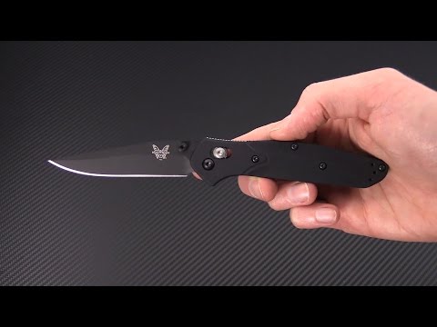 Benchmade 943BK Osborne Clip Point Black Aluminum Black S30V AXIS 