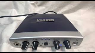 Video thumbnail for Lexicon Alpha USB Audio Interface Model LEXALPHAV with USB Cable by Robert Rodriguez
