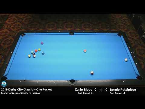 Carlo Biado vs Bernie Pettipiece - One Pocket - 2019 Derby City Classic
