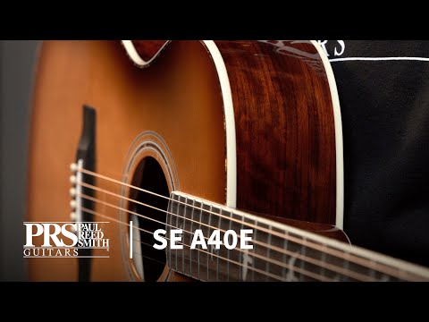 PRS SE A40ETS Angelus Tobacco Sunburst