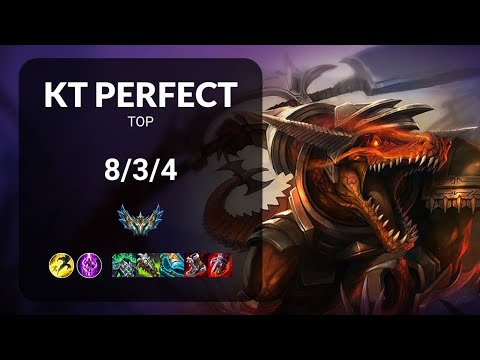 KT PerfecT Renekton vs Olaf TOP - KR CHALLENGER Patch 14.18