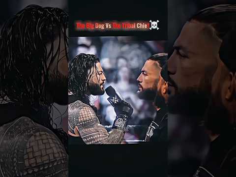 THE BIG DOG VS THE TRIBAL CHIEF?☠️ #shorts #romanreings