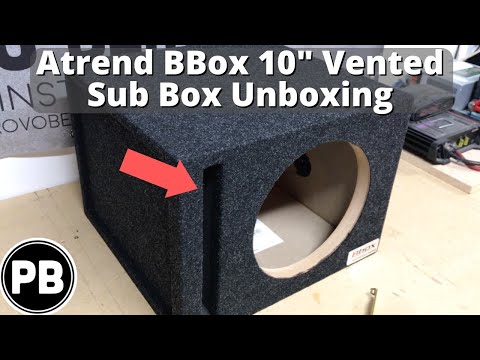 B-Box 10" Vented Subwoofer Box Unboxing | E10SV