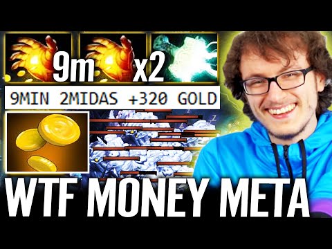 🔥 MIRACLE Money Man Meta - WTF 9m 2x Midas + Mjollnir Big Stack Max Farm 100% Dota 2 Pro Arc Warden