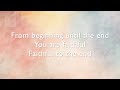 Faithful To The End lyrics / music video - Bethel Music (Paul & Hannah McClure)