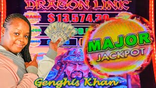 MY BIGGEST JACKPOTS WIN EVER ON DRAGON LINK GENGHIS KHAN 🎰