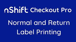 Normal and Return Label Printing Method
