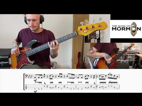 All American Prophet - The Book Of Mormon (Bass Cover - TAB On Screen)