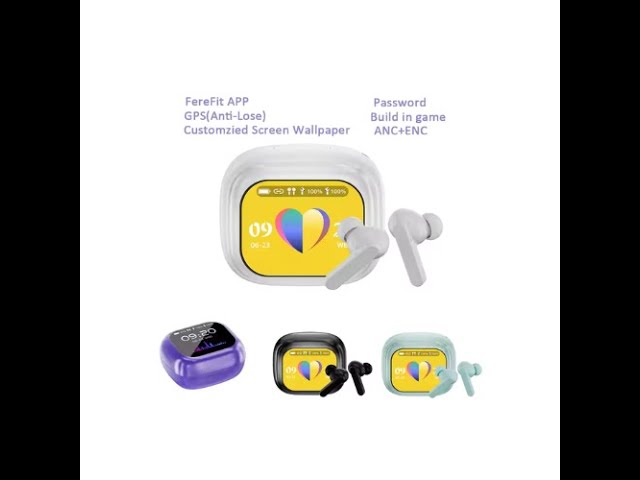 WISMI سماعات أيربودز ذكية مع شاشة تعمل باللمس WT-7