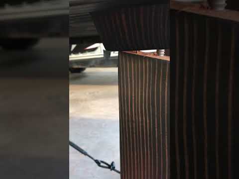 Uncrated table damage