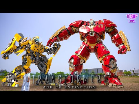 Ironman Robot vs Bumblebee War in Future World - 23rd Century Future Technology VFX