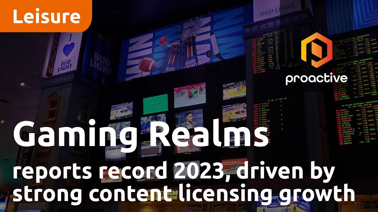 Gaming Realms reports record 2023, driven by strong content licensing growth