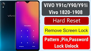Vivo Y91c/Y90/Y91i Pattern/Pin/Password Remove Screen Lock | Vivo 1820 HardReset PatternPin/Password