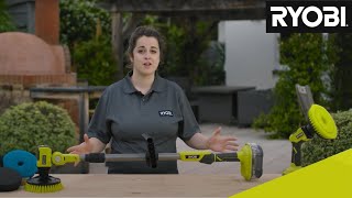 RYOBI Reinigungssortiment | Bürsten | Sauger | Laubsauger #ryobi #18v