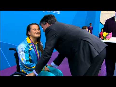 Swimming - Women's 100m Freestyle - S3 Victory Ceremony - London 2012 Paralympic Games