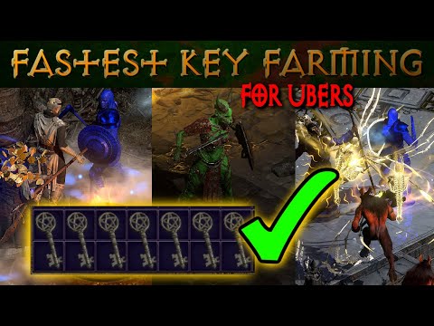 FASTEST Way To Farm Keys for UBERS! (The Countess, The Summoner, & Nihlathak Farming - D2R)