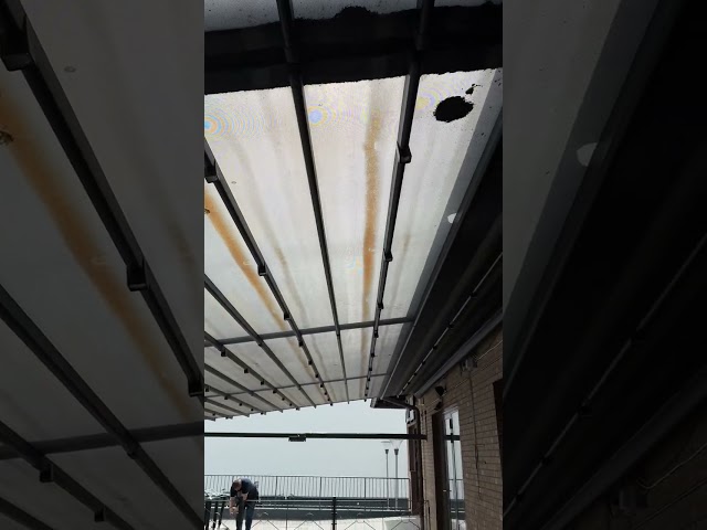 1352536 Large motorized awning roof approx. 24x6.5 m including infrared heater and speakers