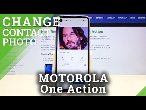 How to Add Photo to Contact in MOTOROLA One Action – Contact Profile