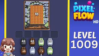 Pixel Flow Level 1009 Solution Walkthrough